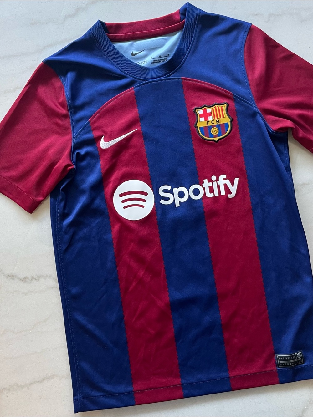 Nike Youth FC Barcelona Home Jersey - Blue & Maroon